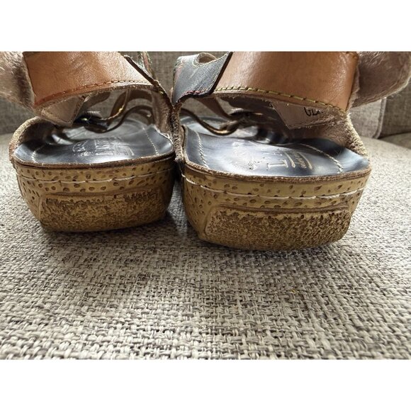 L'ARTISTE Spring Step Butterflies Leather Sandals EU 36 US 5.5-6 Eclectic Artsy - Picture 7 of 12